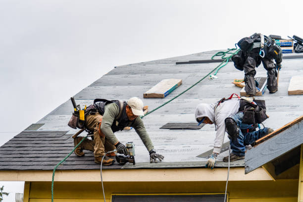 Professional Gutter Installation technician working in North Sioux City, SD